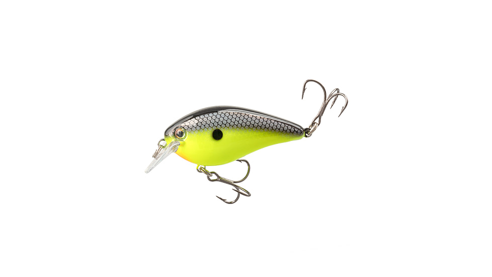 Strike King KVD Elite 1.5 Crankbaits, Chartreuse Baitfish, 3/8oz, HCKVD1.5E-432