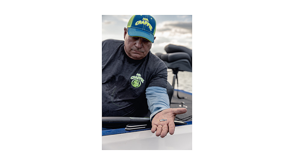 Strike King Mr. Crappie Teen-Zee Fry Swimbait, Blue Pearl, 5/8in, MRCTZFRY-185