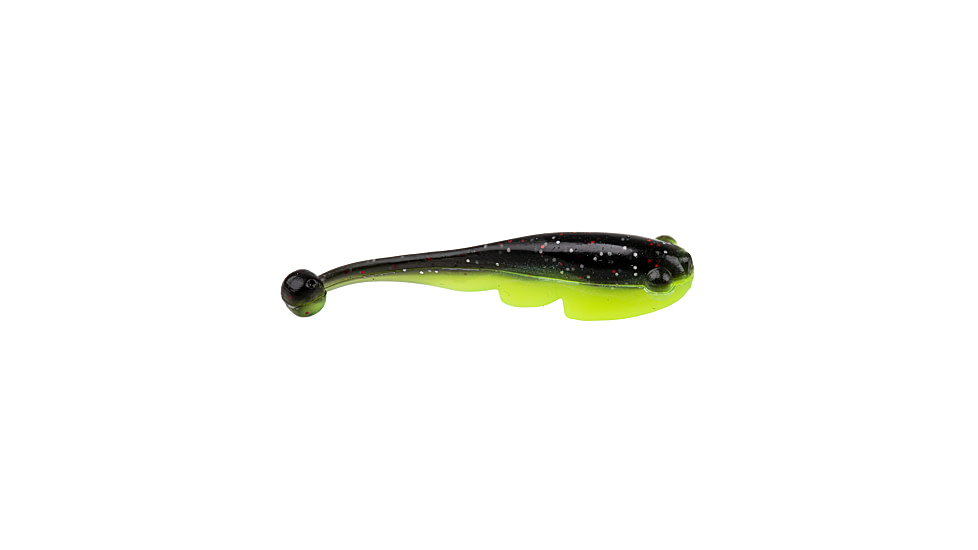 Strike King Mr. Crappie Teen-Zee Fry Swimbait, Tuxedo Black Chartreuse, 5/8in, MRCTZFRY-183