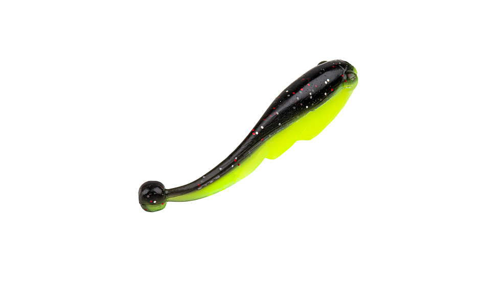 Strike King Mr. Crappie Teen-Zee Fry Swimbait, Tuxedo Black Chartreuse, 5/8in, MRCTZFRY-183