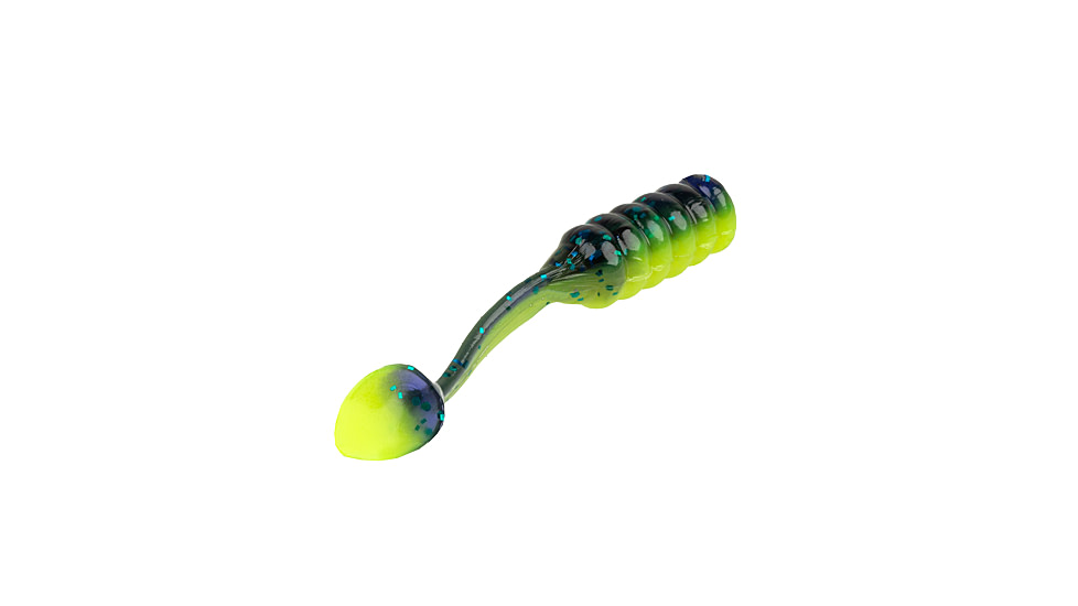 Strike King Mr. Crappie Teen-Zee Slabalicious Swimbait, Junebug Chartreuse, 5/8in, MRCTZSLC-188
