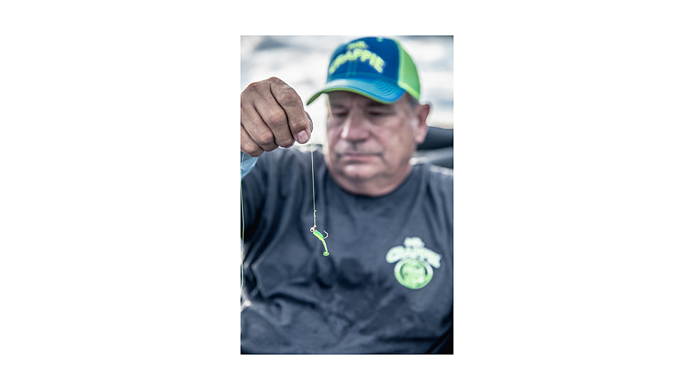 Strike King Mr. Crappie Teen-Zee Slabalicious Swimbait, Monkey Shine, 5/8in, MRCTZSLC-227
