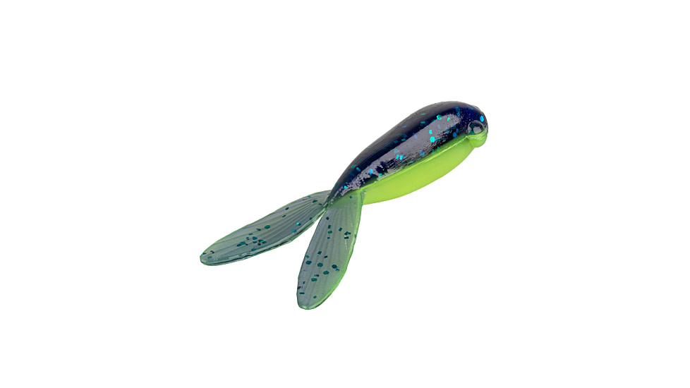 Strike King Mr. Crappie Teen-Zee Tails Swimbait, Junebug Chartreuse, 5/8in, MRCTZTL-188