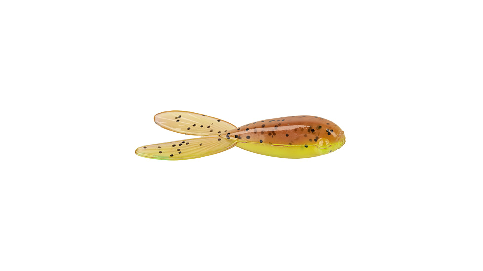 Strike King Mr. Crappie Teen-Zee Tails Swimbait, Pumpkin with Chartreuse Tail, 5/8in, MRCTZTL-48