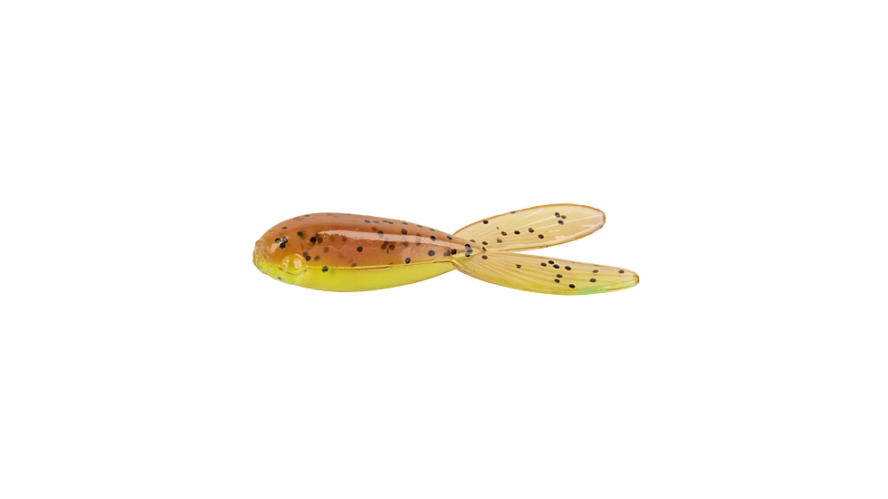 Strike King Mr. Crappie Teen-Zee Tails Swimbait, Pumpkin with Chartreuse Tail, 5/8in, MRCTZTL-48