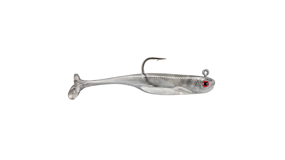 Strike King Pinger Minnow Softbait, 3 pack, 2.5in, 1/4oz, Ghost Shad, 12-36153
