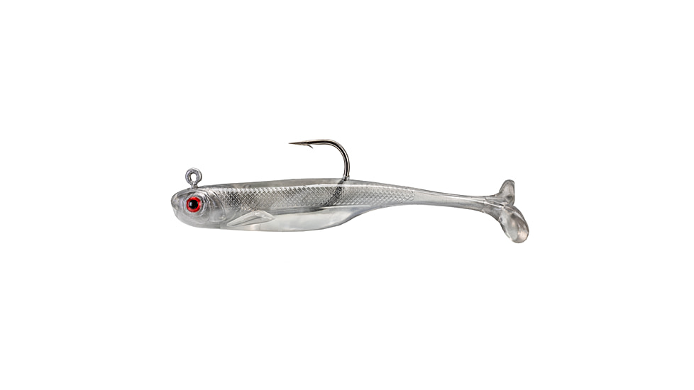 Strike King Pinger Minnow Softbait, 3 pack, 2.5in, 1/4oz, Ghost Shad, 12-36153