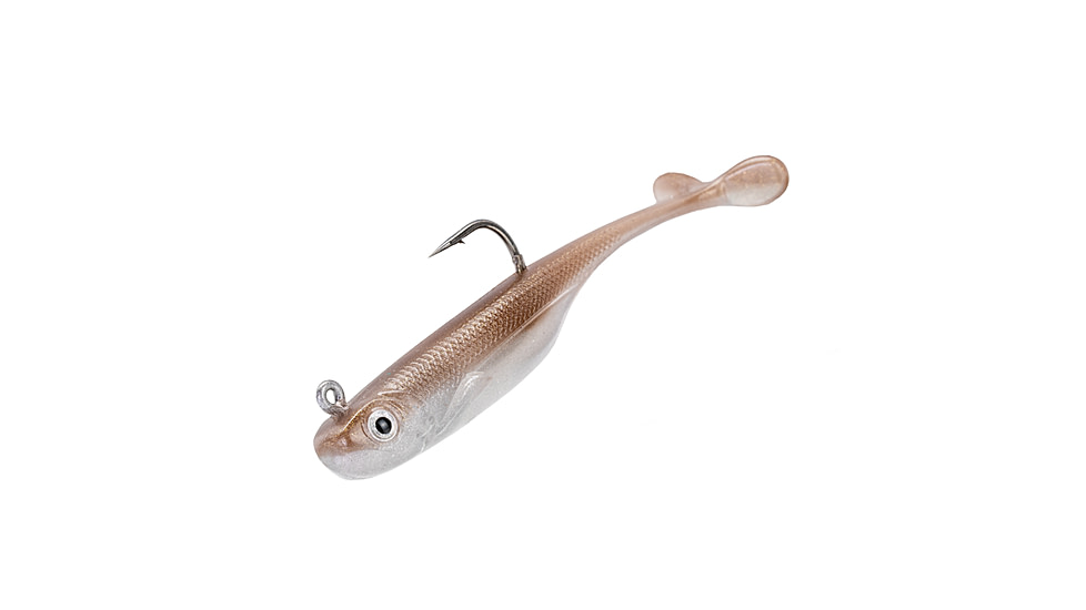 Strike King Pinger Minnow Softbait, 3 pack, 2.5in, 1/4oz, Reel Shad, 12-36159