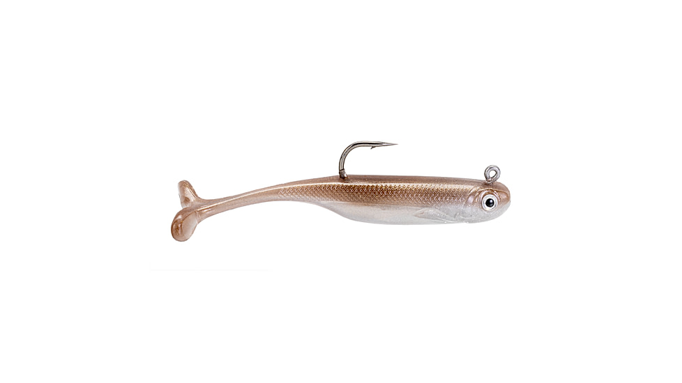 Strike King Pinger Minnow Softbait, 3 pack, 2.5in, 1/4oz, Reel Shad, 12-36159