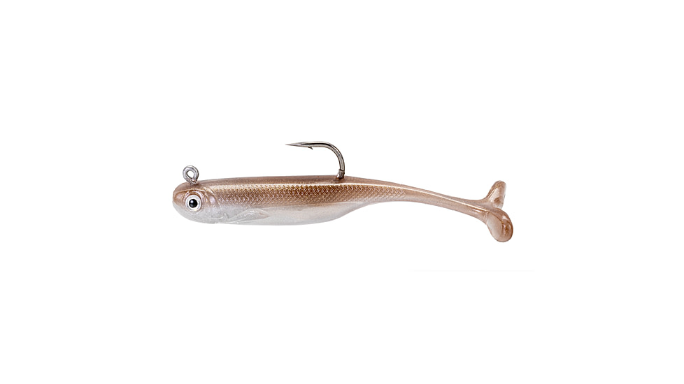 Strike King Pinger Minnow Softbait, 3 pack, 2.5in, 1/4oz, Reel Shad, 12-36159