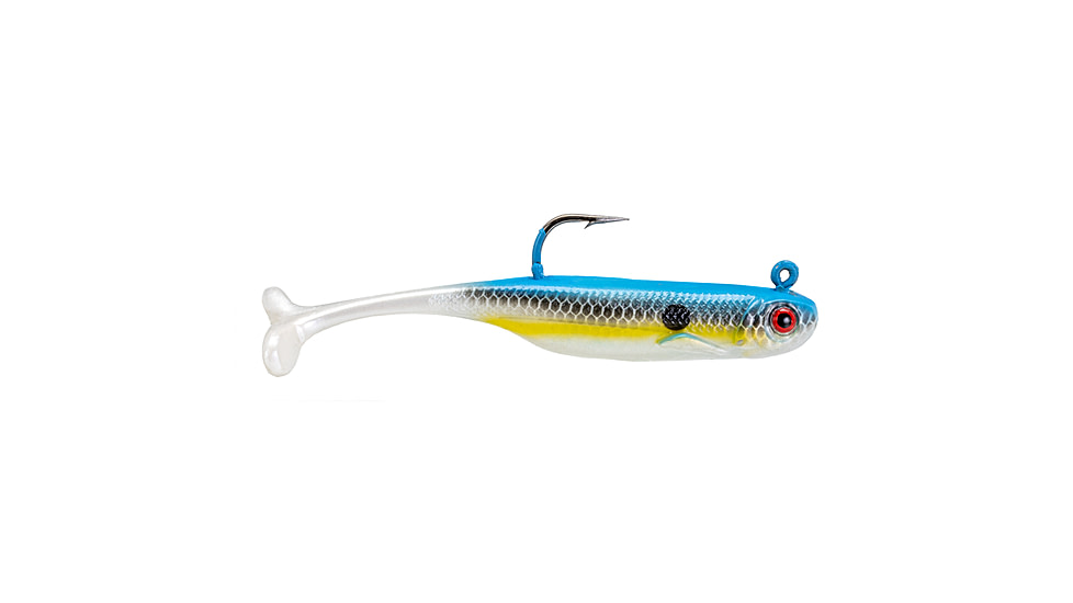 Strike King Pinger Minnow Softbait, 3 pack, 2.5in, 1/8oz, Sexy Shad, 12-36148