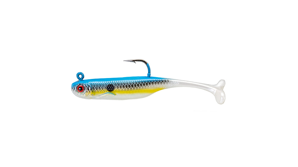 Strike King Pinger Minnow Softbait, 3 pack, 2.5in, 1/8oz, Sexy Shad, 12-36148