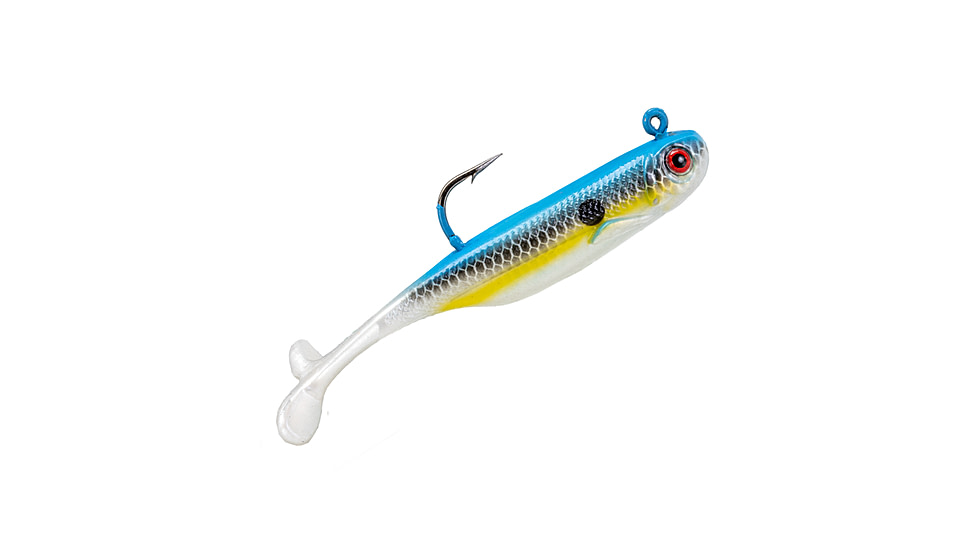 Strike King Pinger Minnow Softbait, 3 pack, 2.5in, 1/8oz, Sexy Shad, 12-36148