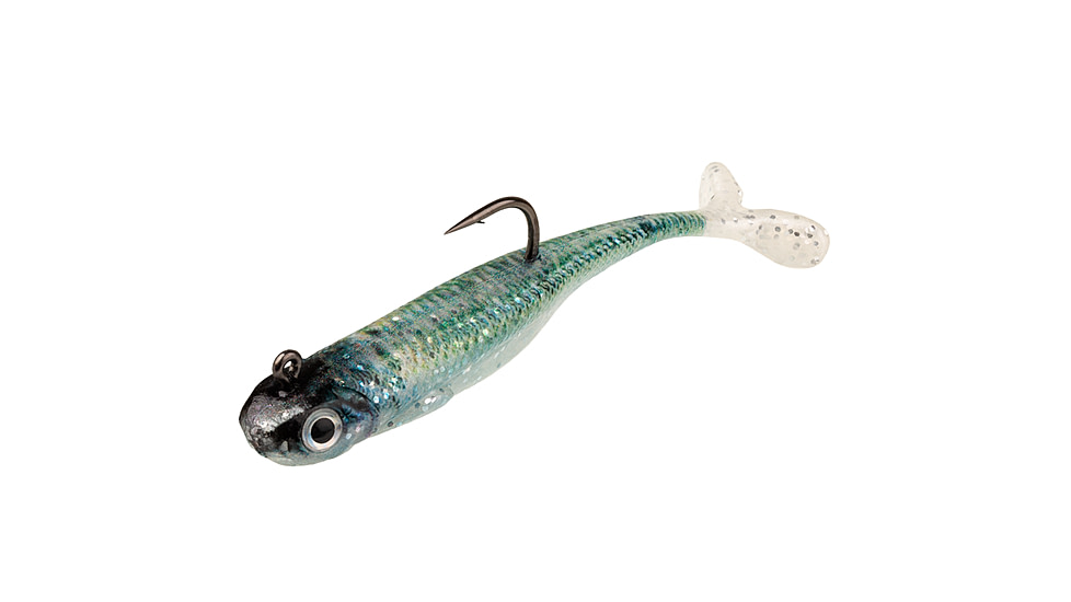 Strike King Pinger Minnow Softbait, 3 pack, 2.5in, 1/4oz, Natural Herring, 12-36172