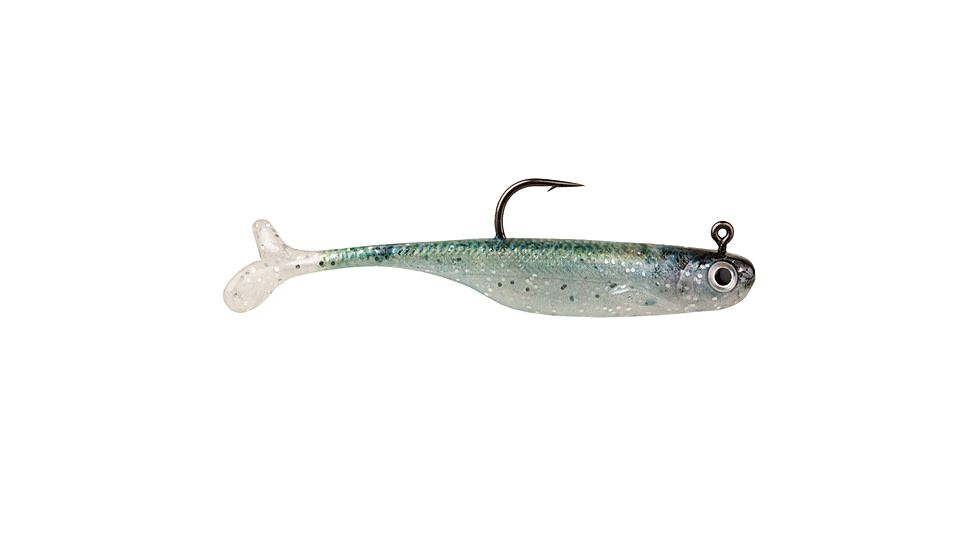 Strike King Pinger Minnow Softbait, 3 pack, 2.5in, 1/4oz, Natural Herring, 12-36172