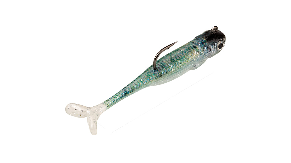 Strike King Pinger Minnow Softbait, 3 pack, 2.5in, 1/4oz, Natural Herring, 12-36172