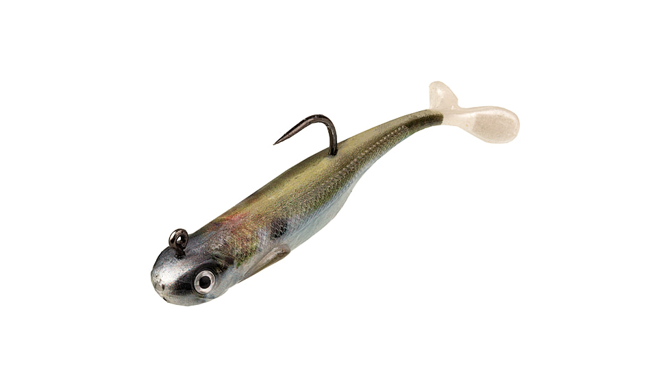 Strike King Pinger Minnow Softbait, 3 pack, 3in, 1/8oz, Natural Shad, 12-36192