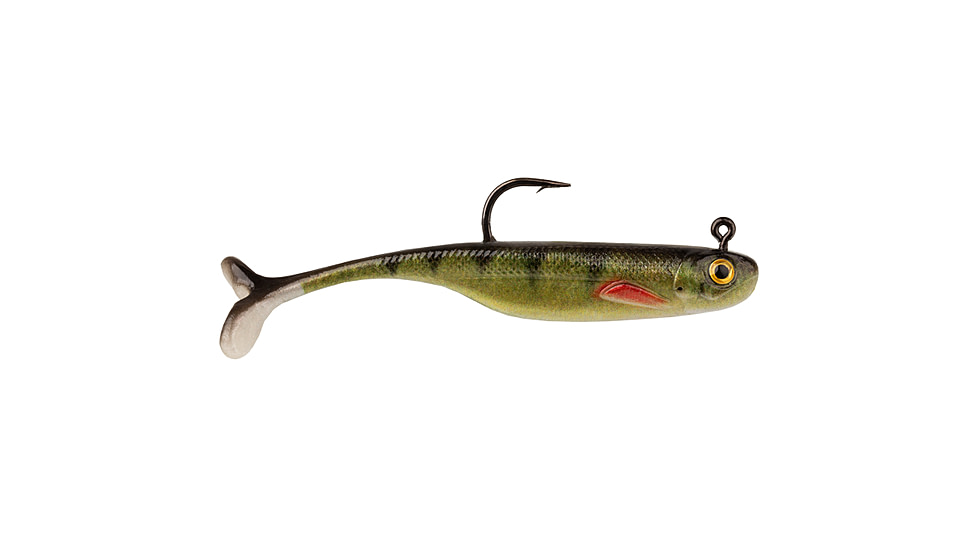 Strike King Pinger Minnow Softbait, 3 pack, 3in, 1/8oz, Yellow Perch, 12-36210
