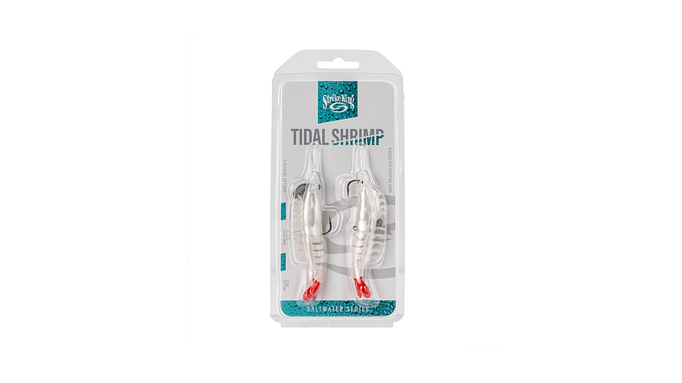 Strike King Pre-Rigged Tidal Shrimp 1/4oz, Boxer, 4.25in, PRSSW425-136