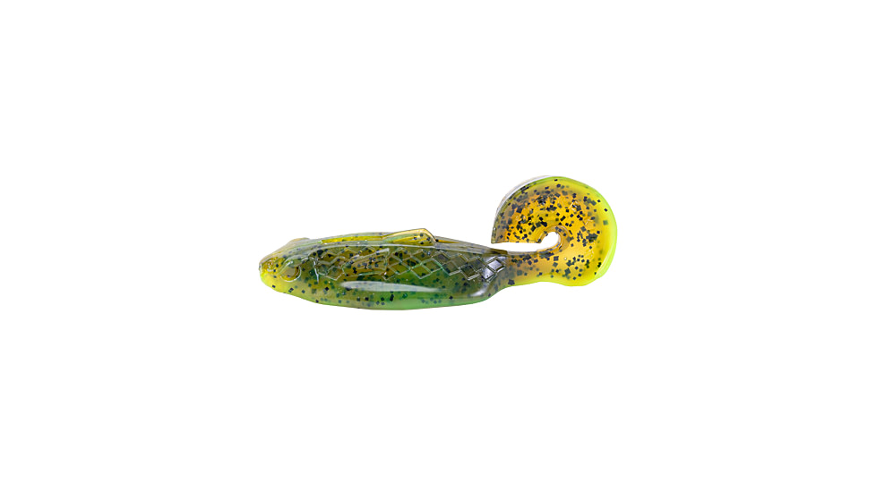Strike King Rage Buzz Minnow, Green Pumpkin with Chartreuse Belly, 3.75in, RGBZM-94
