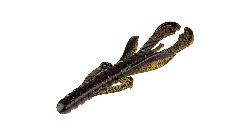 Strike King Rage Hawg Softbait, 6 pack, 5in, California Craw, 12-36078