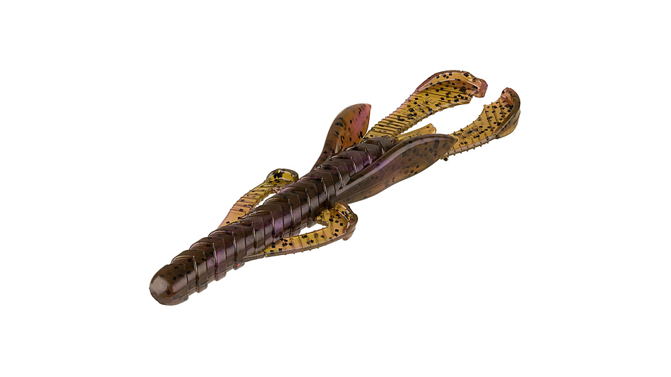 Strike King Rage Hawg Softbait, 6 pack, 5in, Grape Whiskey, 12-36082