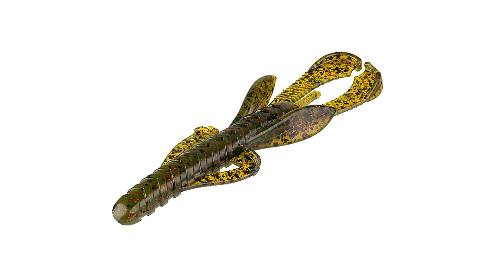 Strike King Rage Hawg Softbait, 6 pack, 5in, Watermelon Red Flake, 12-36076