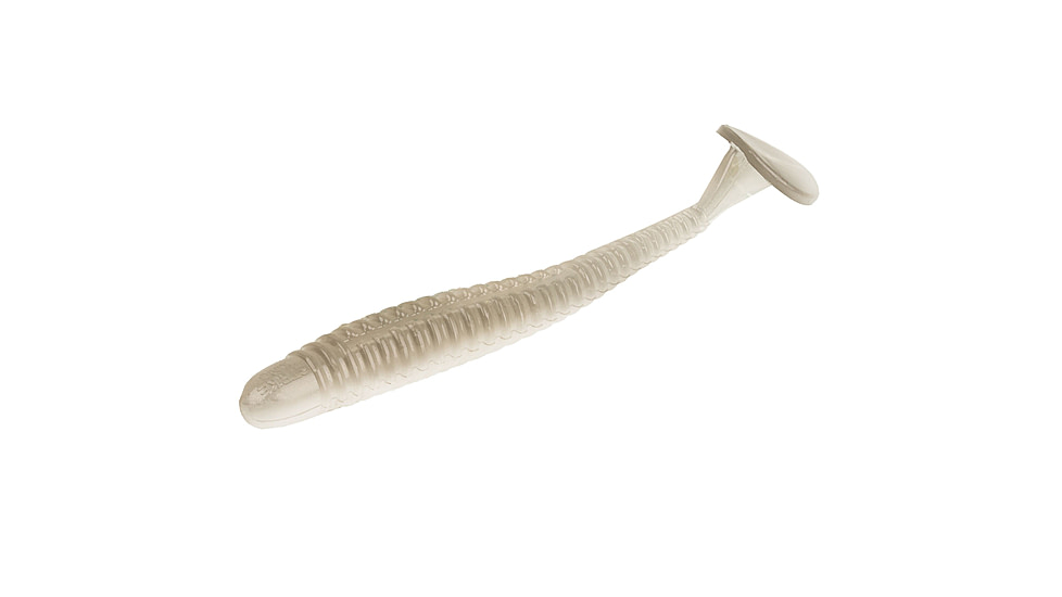 Strike King Rage Slim Swimmer Softbait, 8 pack, 4in, Ghost Shad, 12-36104