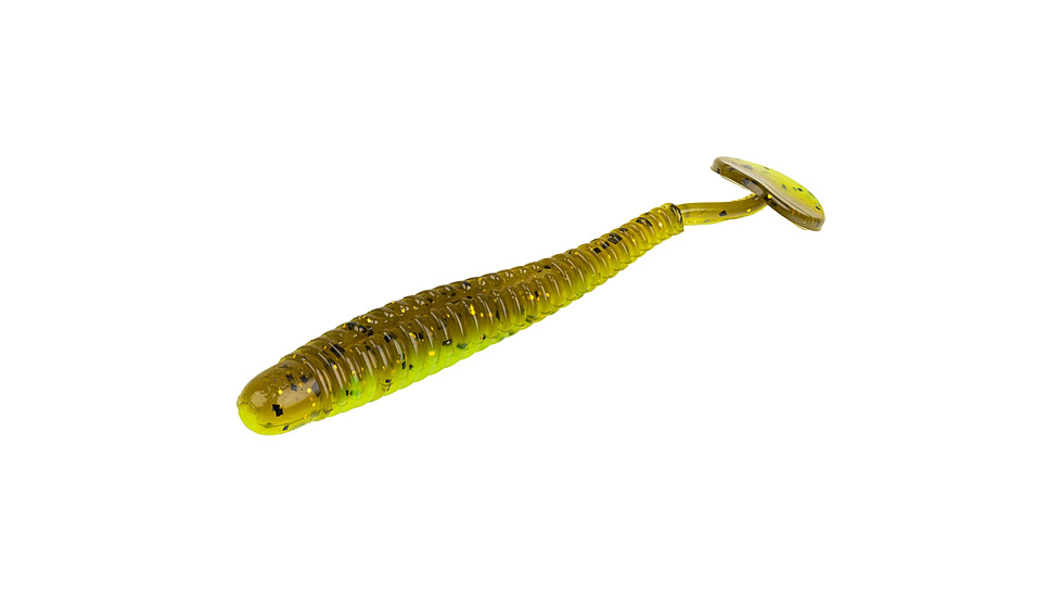 Strike King Rage Slim Swimmer Softbait, 8 pack, 4in, Guacamole, 12-36110