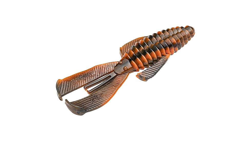 Strike King Rage Bug Fishing Lure, Soft Plastic Craw, Crawdaddy, 4in, 7-Pack, RGBUG-466, RGBUG-466
