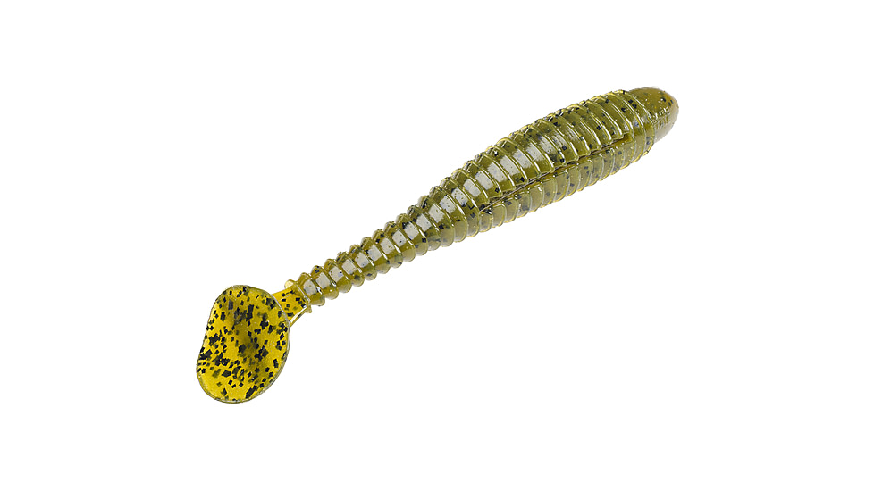 Strike King Rage Swimmer Fishing Lure, Soft Plastic Swimbait, Green Pumpkin, 4 3/4in, 6-Pack, RGSW434-46, RGSW434-46
