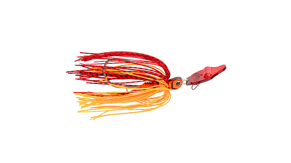 Strike King Rattling Thunder Cricket Bladed Jig, 1/2oz, 2.5in, Fire Craw, 12-36325