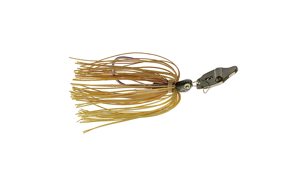 Strike King Rattling Thunder Cricket Bladed Jig, 1/2oz, 2.5in, Green Pumpkin, 12-36316