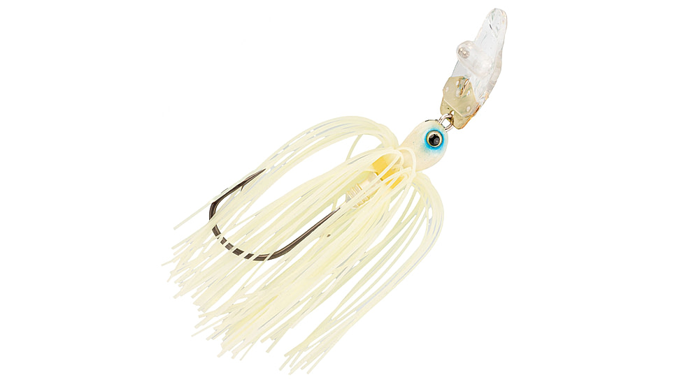 Strike King Rattling Thunder Cricket Bladed Jig, 1/2oz, 2.5in, Pro Bone, 12-36321