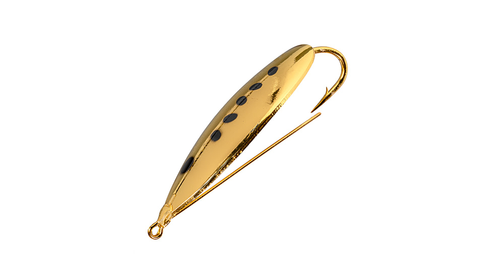 Strike King Saltwater Weedless Spoon, Gold Pogy, 3in, SWLS-744