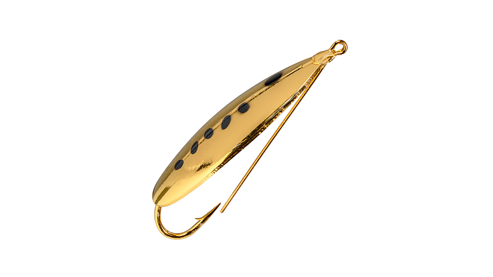 Strike King Saltwater Weedless Spoon, Gold Pogy, 3in, SWLS-744