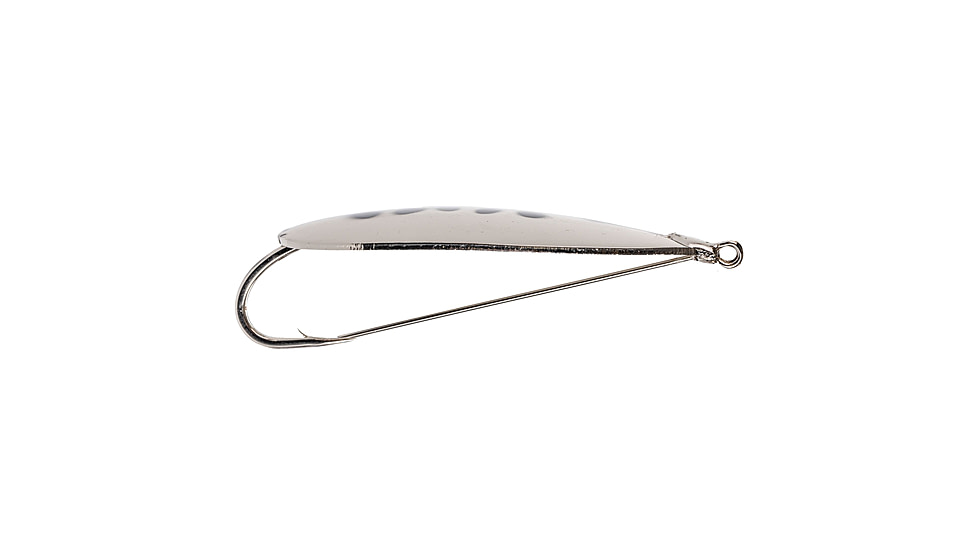 Strike King Saltwater Weedless Spoon, Silver Bunker, 3in, SWLS-532