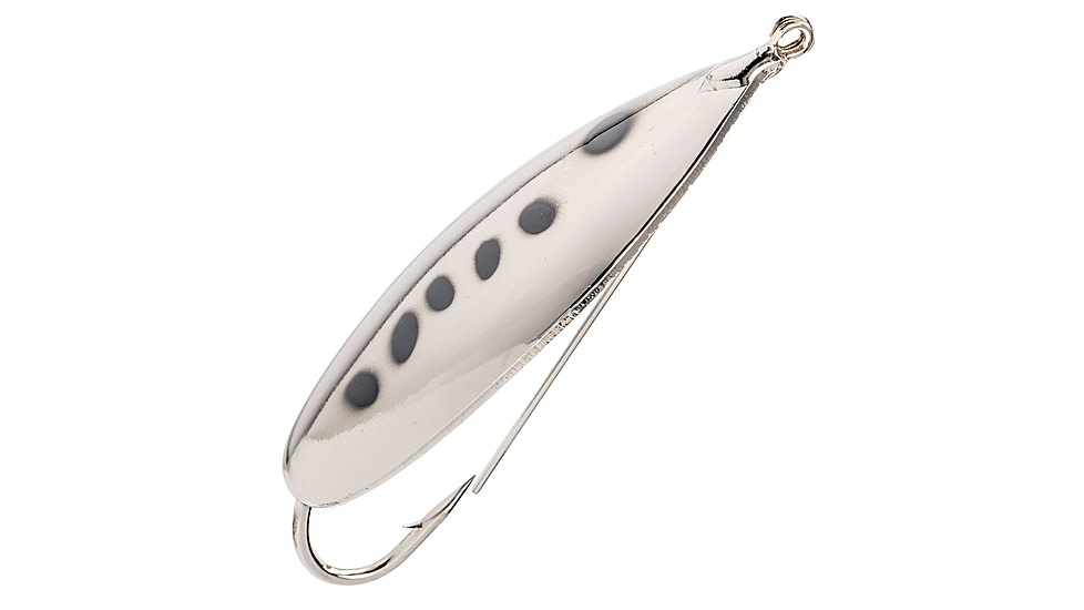 Strike King Saltwater Weedless Spoon, Silver Bunker, 3in, SWLS-532