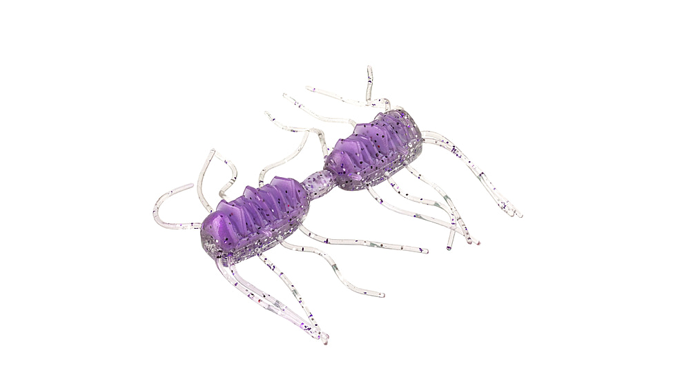 Strike King Sexy Bug Softbait, 6 pack, 2in, Purp Shad, 12-36359