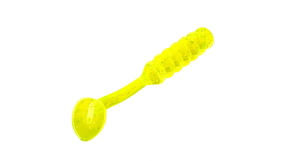 Strike King Slabalicious XL Softbait, 10 pack, 2.5in, Chartreuse Shiner, 12-36432