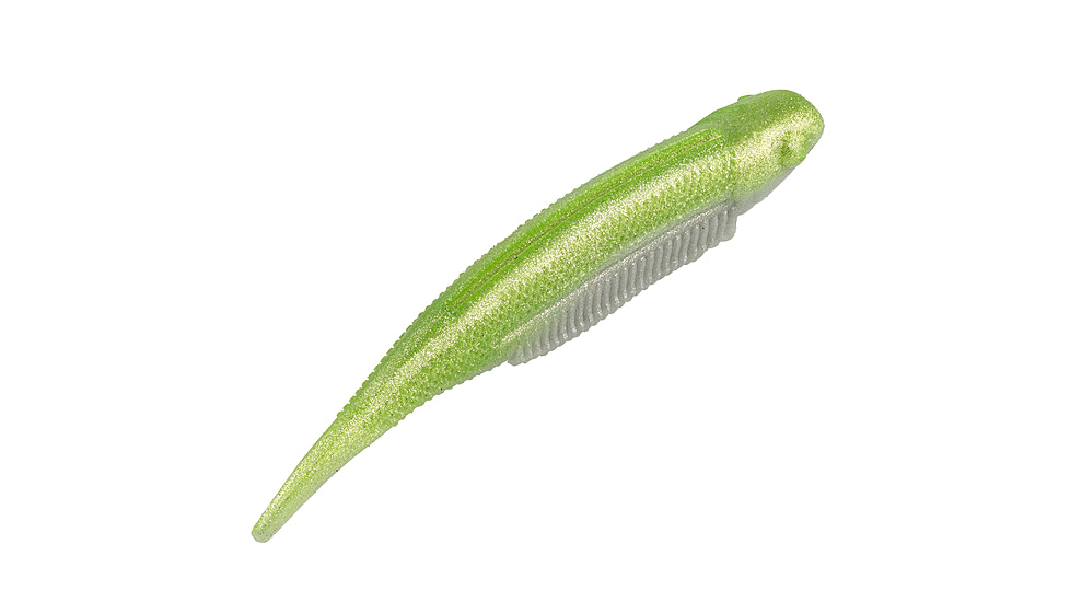 Strike King Spotlight Shim-E Minnow Softbait, 6 pack, 3in, Chartreuse Shad, 12-36020