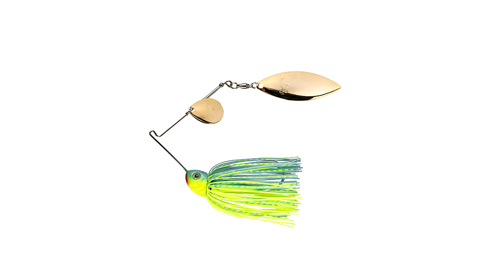 Strike King Tour Grade Heavy Cover Spinnerbait, Chartreuse / Powder with Blue Back, 1/2oz, TGHCSB12CW-561