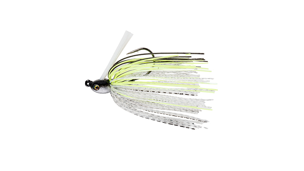 Strike King Tour Grade Tungsten Compact Swim Jig, Chartreuse Shad, 1/2oz, TGTSJ12-598