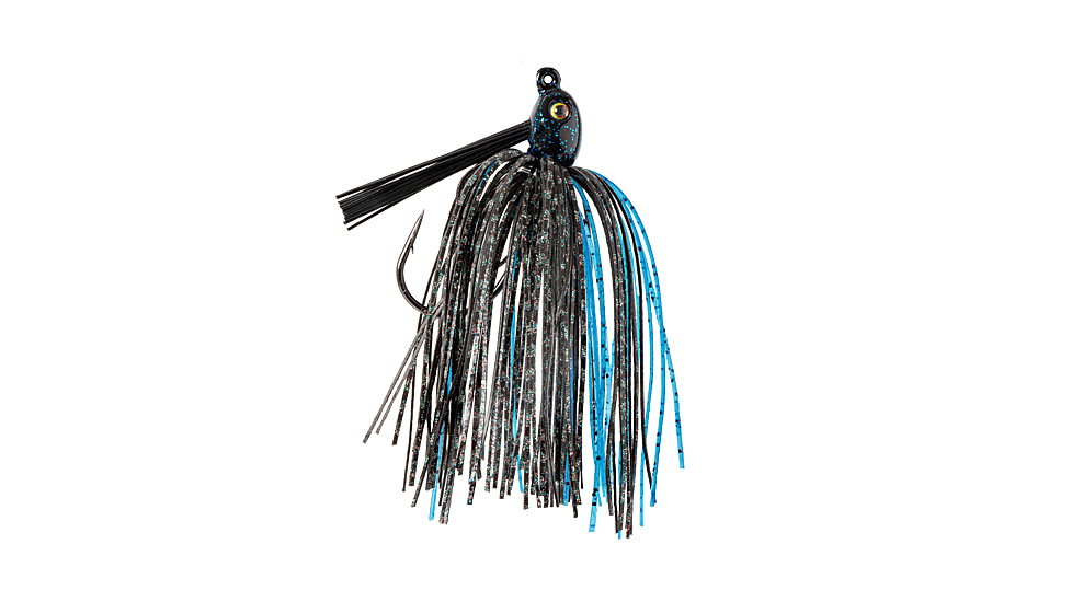 Strike King Tour Grade Tungsten Compact Swim Jig, Pro Black/Blue, 1/2oz, TGTSJ12-316