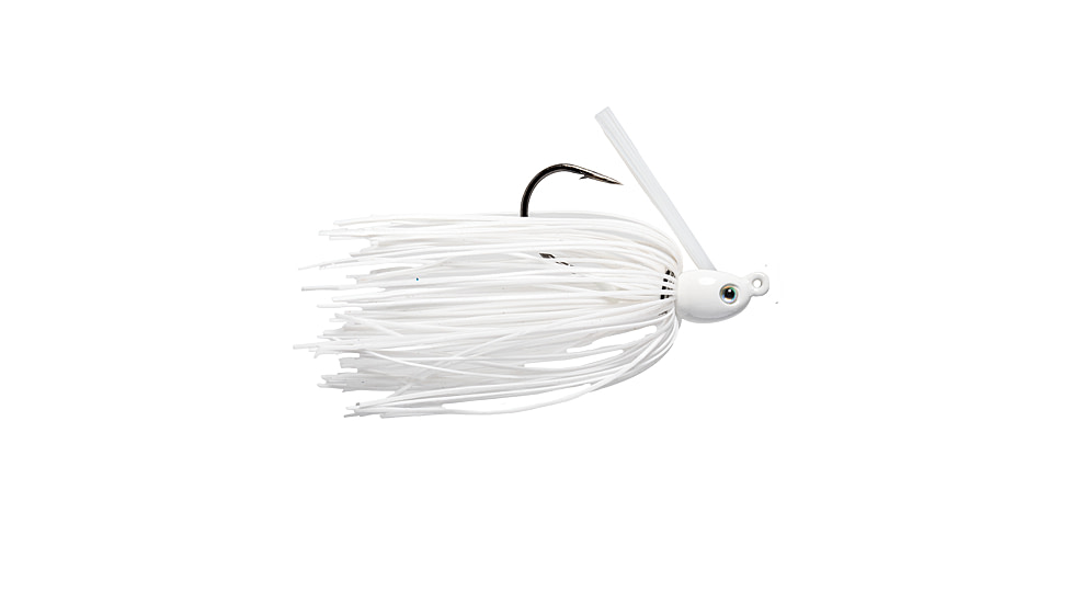 Strike King Tour Grade Tungsten Compact Swim Jig, White, 1/2oz, TGTSJ12-204