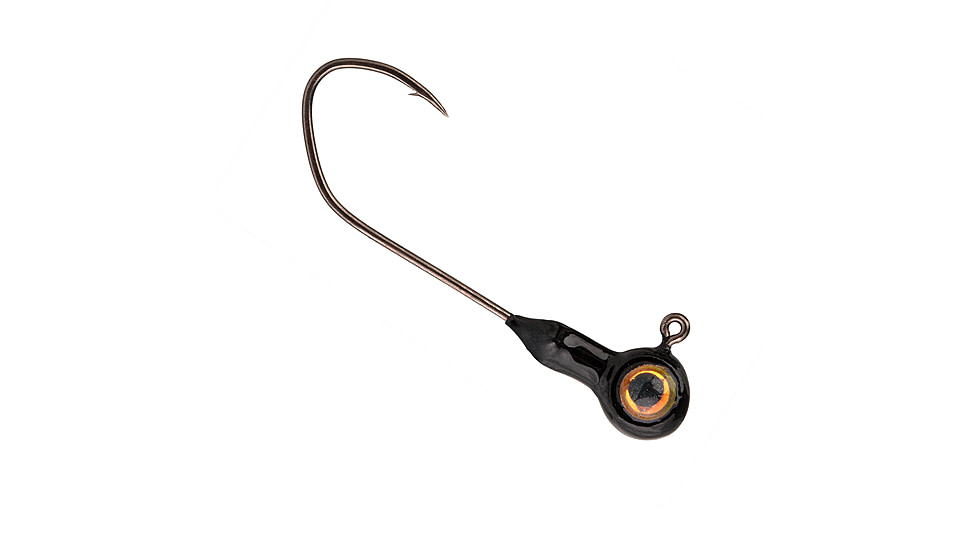 Strike King XL Stiletto Head Jig, 1/16oz, 1.5in, Black, 12-36442