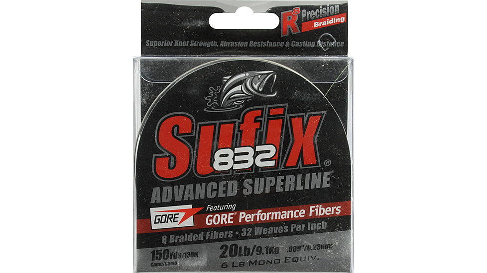 Sufix 832 Advanced Superline Camo 150 yds. - 20 lb. Test 078307