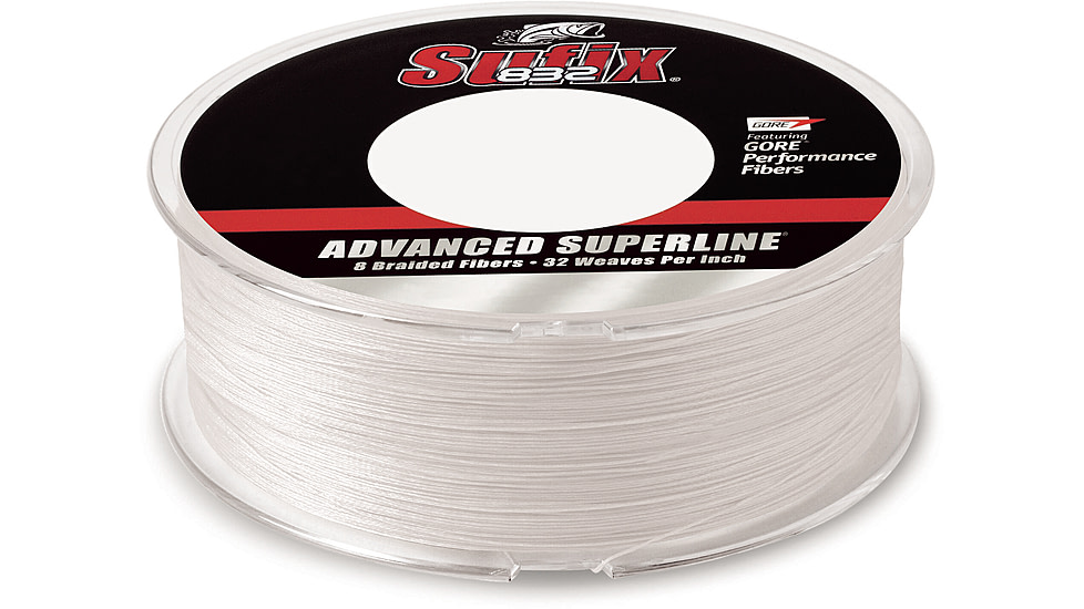 Sufix 832 Braid 15lb Line, Ghost, 600 Yds, 660-215GH