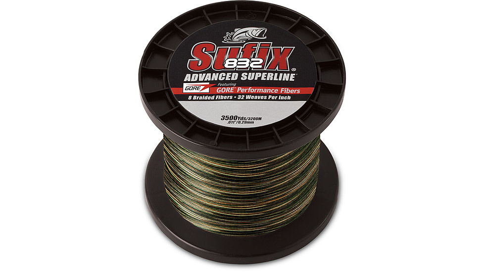 Sufix 832 Braid 20lb Line, Camo, 3500 Yds, 660-420CA