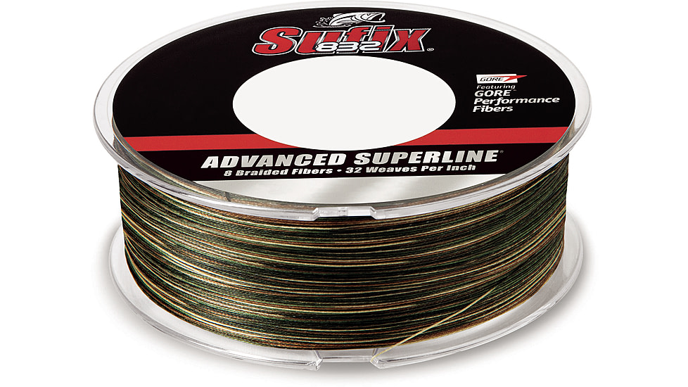 Sufix 832 Braid 30lb Line, Camo, 600 Yds, 660-230CA